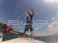 An der Ueberlinger Promenade SUP Stand up paddling Bodensee
